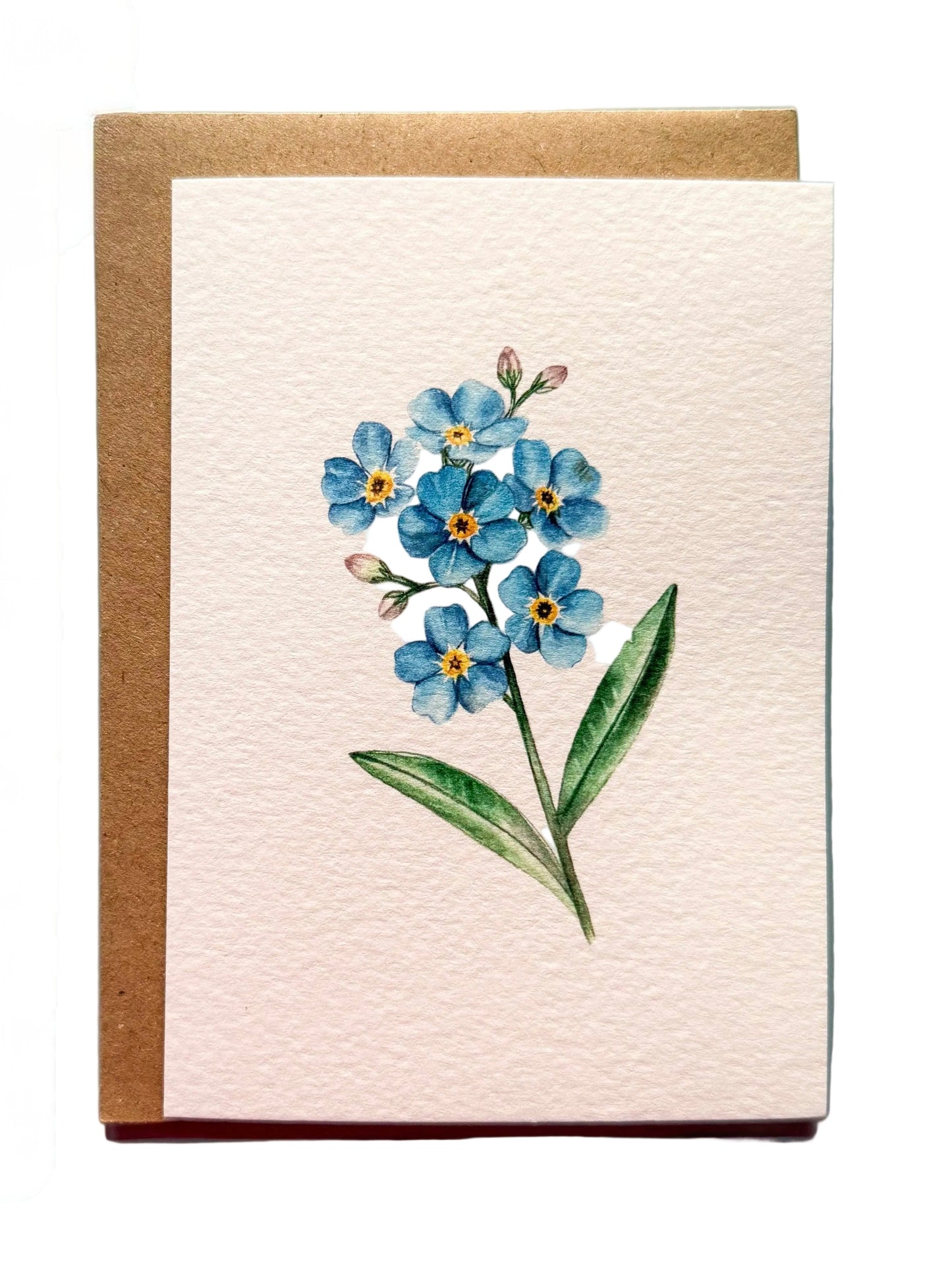 Blue Forget-Me-Not Greeting Card