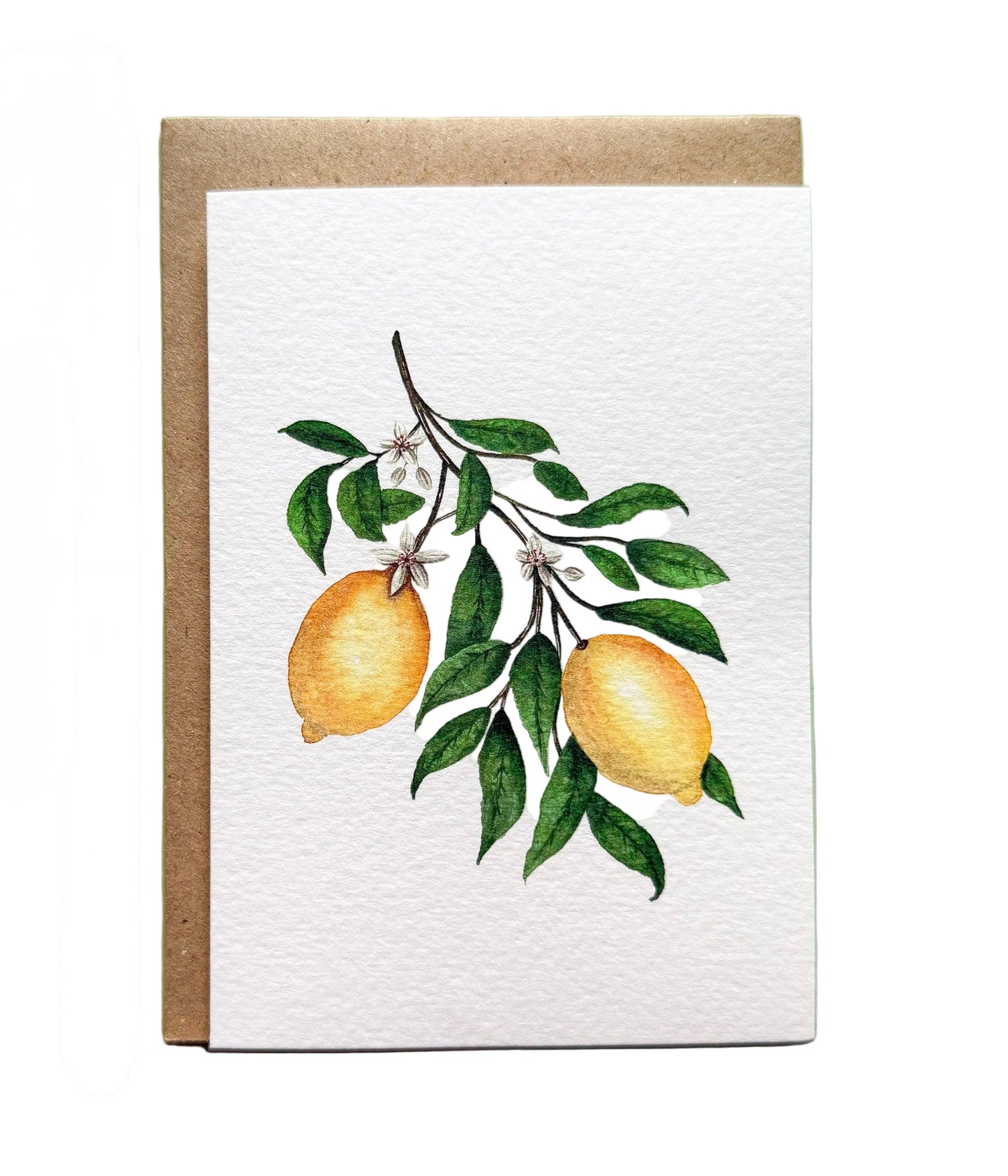Lemons Blank Greetings Card