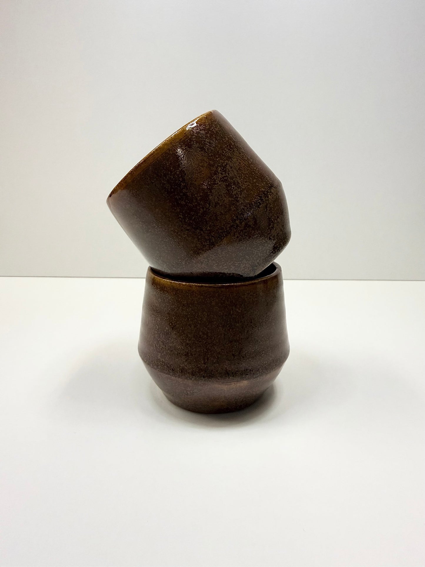 Rustic Ceramic Flat White Cup