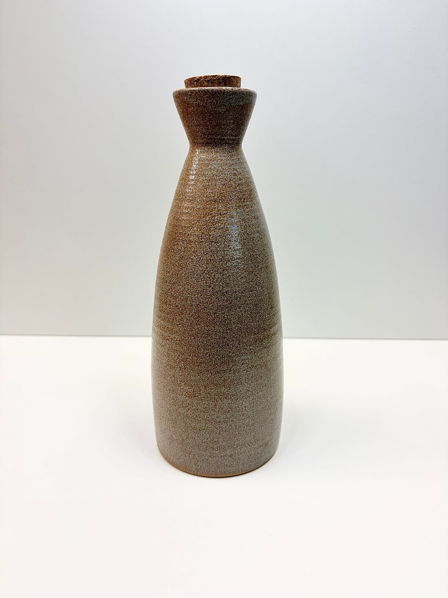 Ceramic Olive Oil Bottle with Cork Stopper