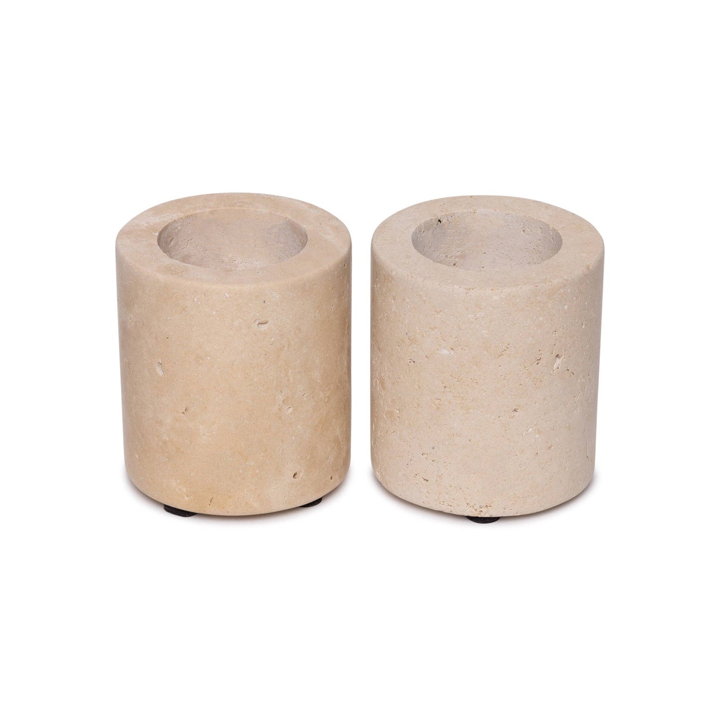 Medium Travertine Tealight Candle Holder