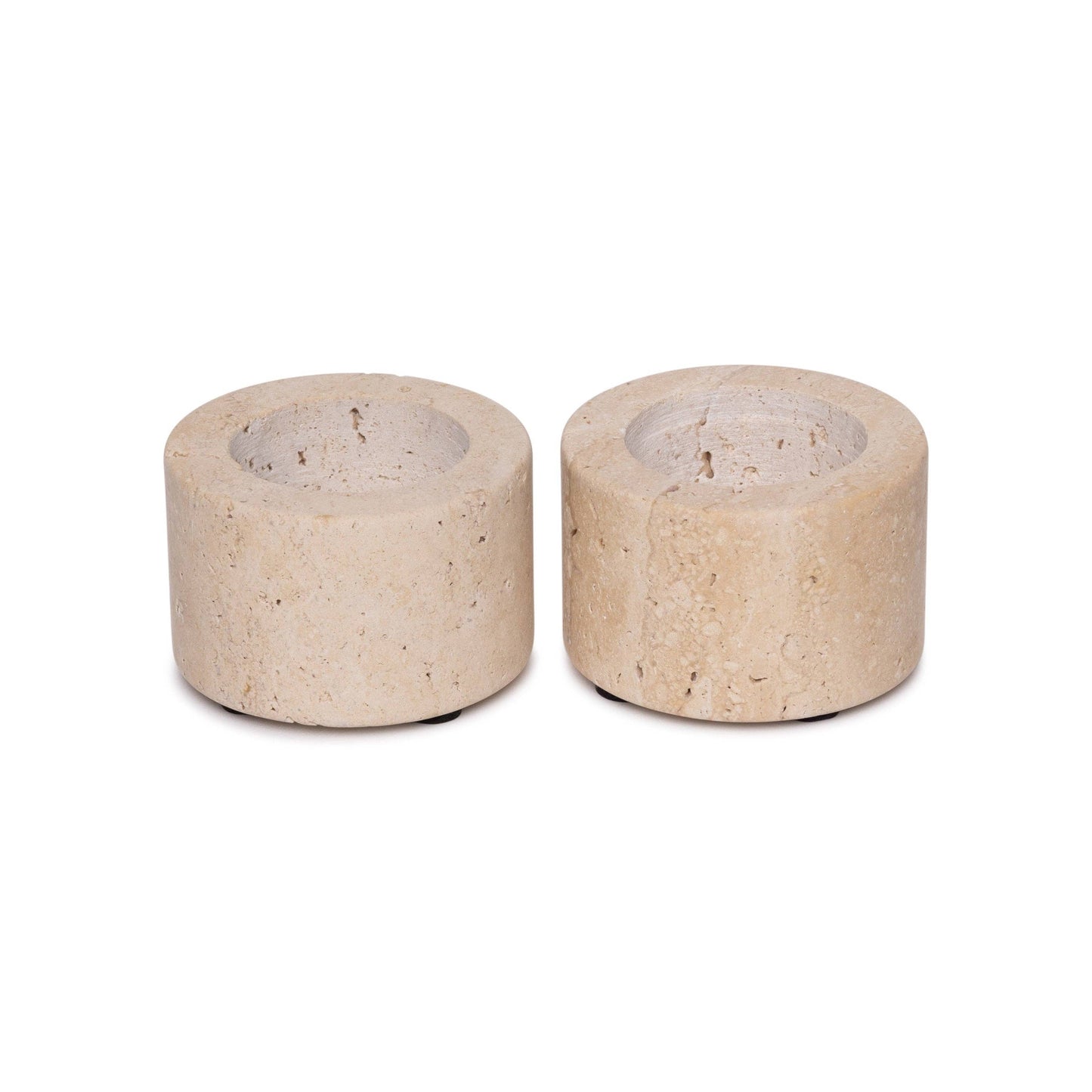 Small Travertine Tealight Candle Holder