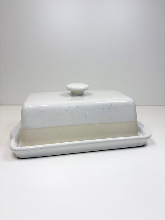 Stoneware Butter Dish with Lid
