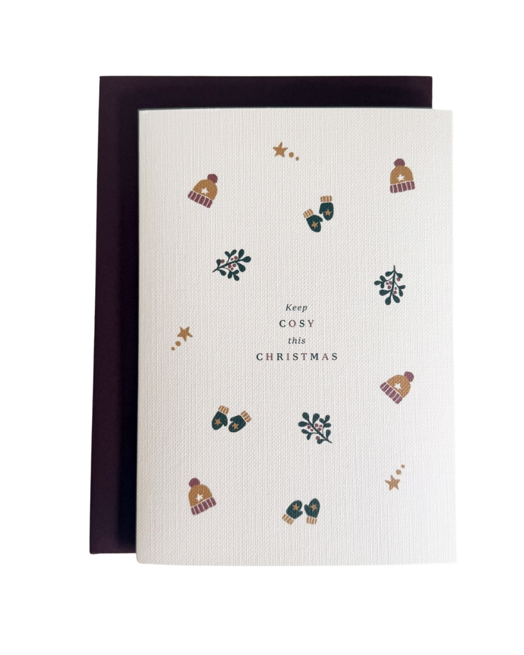 Set of 4 Christmas Cards – Cosy Festive Christmas Greeting Cards