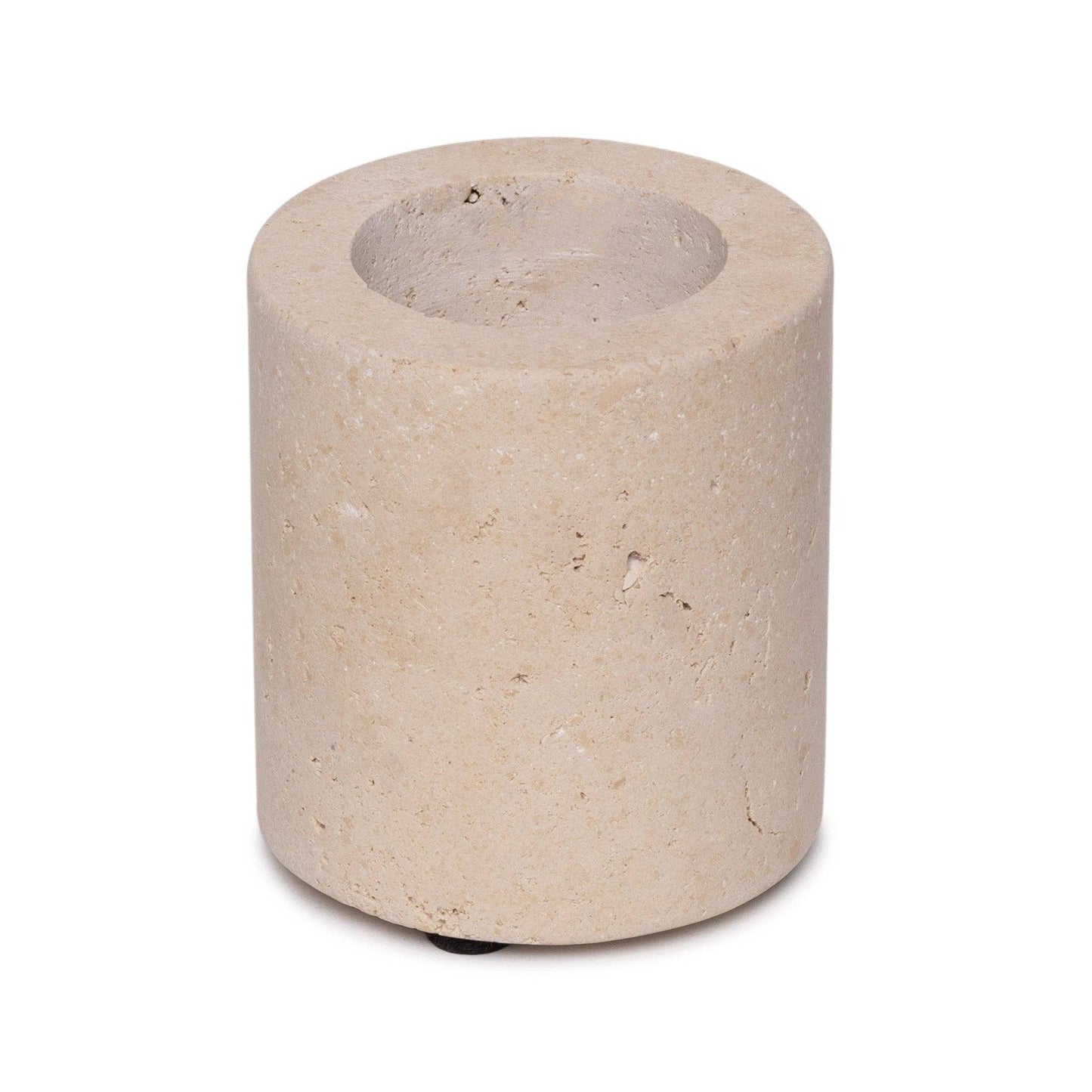 Medium Travertine Tealight Candle Holder