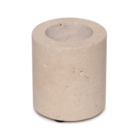 Medium Travertine Tealight Candle Holder