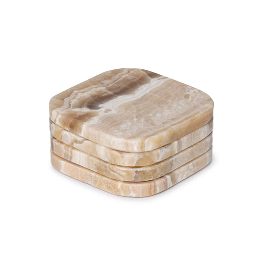 Luxury Square Marble Drinks Coasters (set of 4)